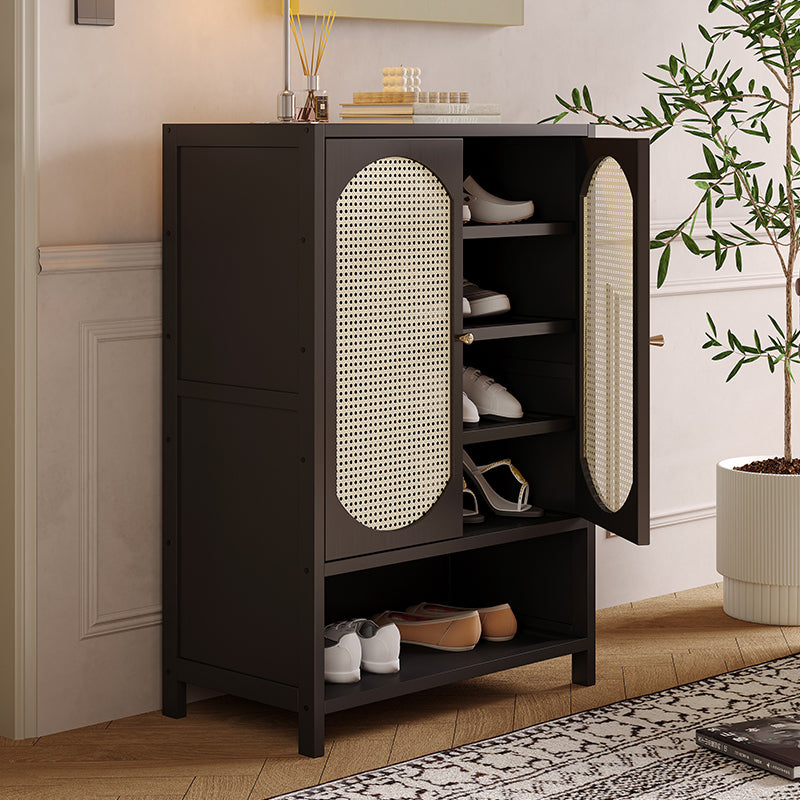 Multi-Layer Bamboo Shoe Cabinet with Storage