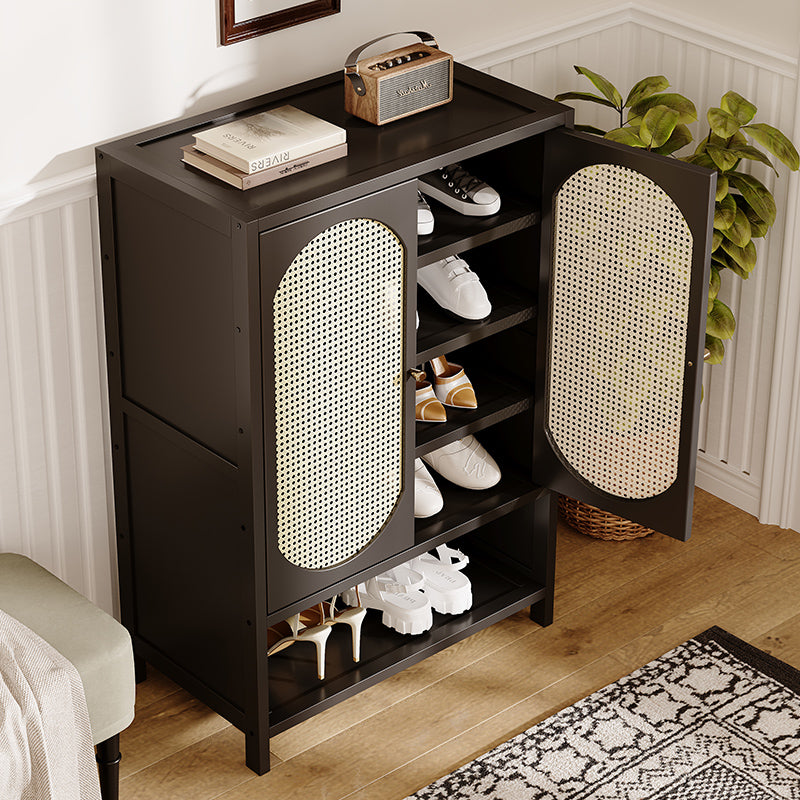 Multi-Layer Bamboo Shoe Cabinet with Storage