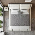 Italian Modern Genuine Leather Bed Frame
