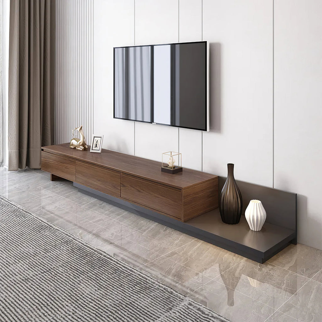 NOVA Walnut Living Room TV Unit