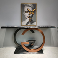 Luxury Console Table with Marble Top