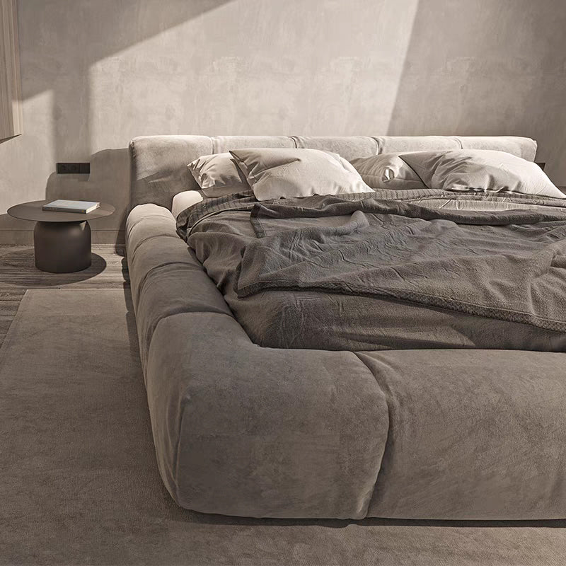 French Style Velvet Tatami Bed Frame