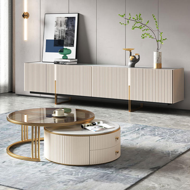 NOVA Minimalist Style White TV Unit