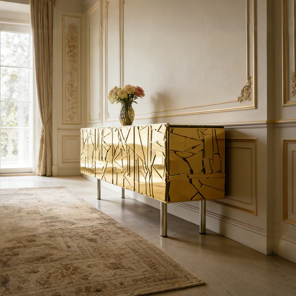 Italian Style Light Luxury Console Table