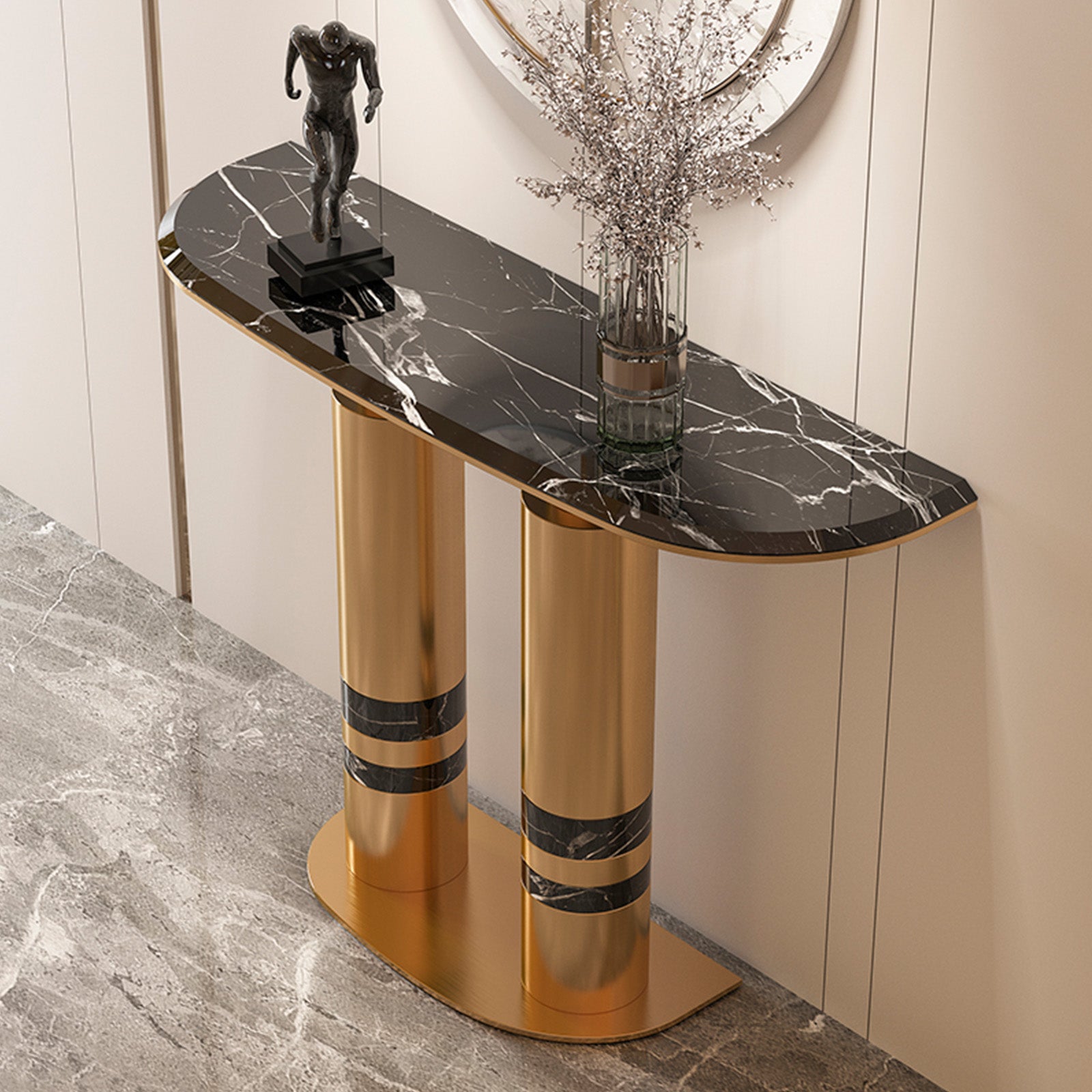 Luxury Marble Style Console Table