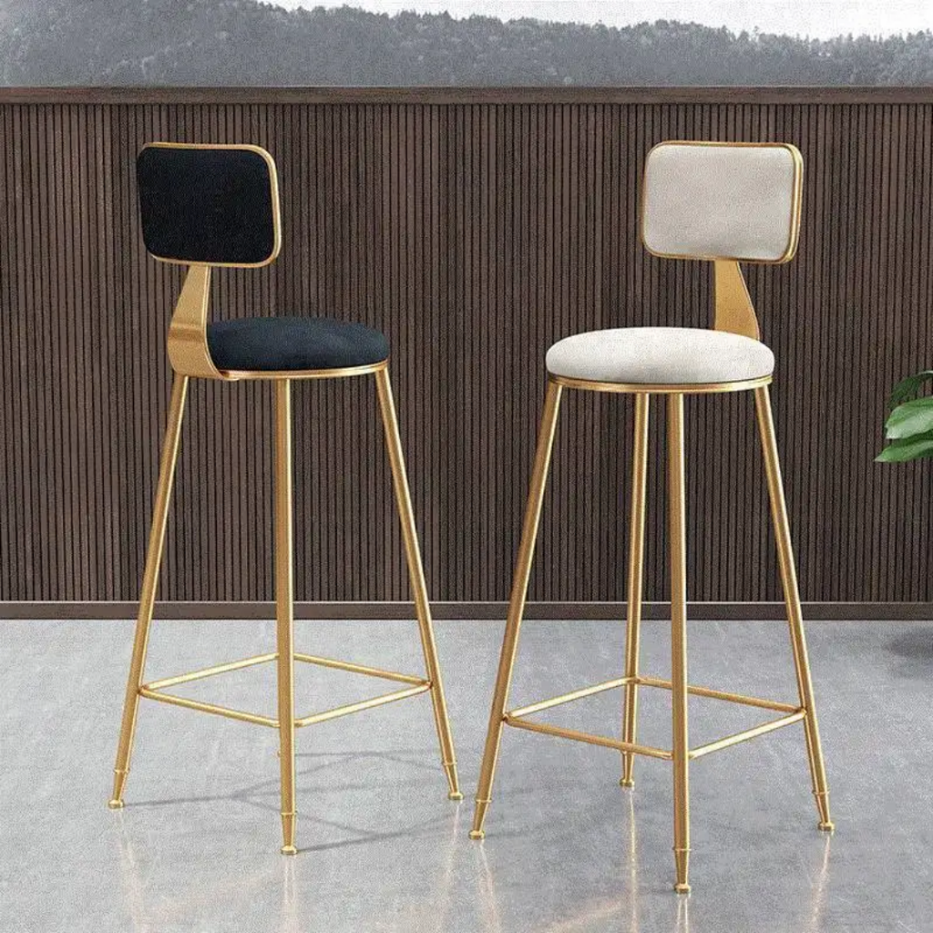 Modern Luxury Upholstered Bar Stool