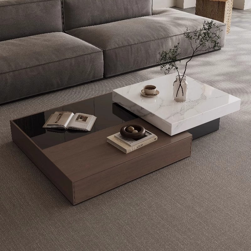 Italian Minimalist Wood Coffee Table
