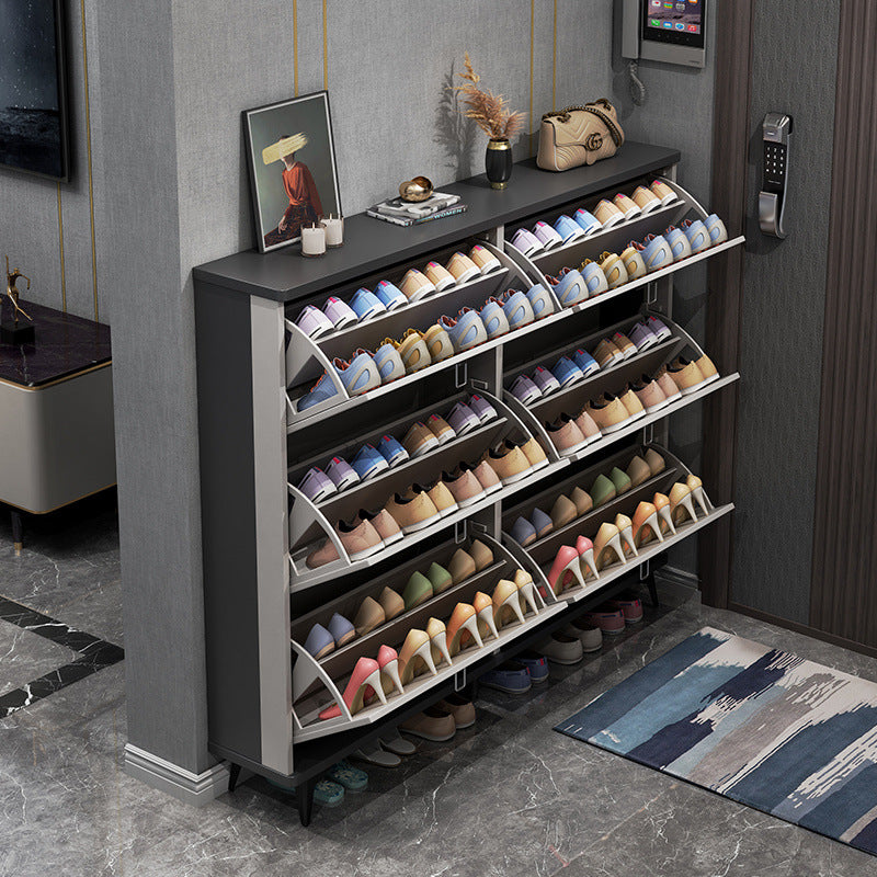 Italian Style Ultra-Thin Flip Shoe Cabinet