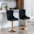 Luxury Tufted Velvet Bar Stool