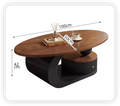Medieval Walnut Coffee Table – Vintage Luxury Design