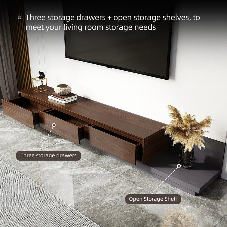 NOVA Walnut Living Room TV Unit