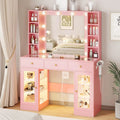 Modern Glass Display Cabinet with LED Lighting