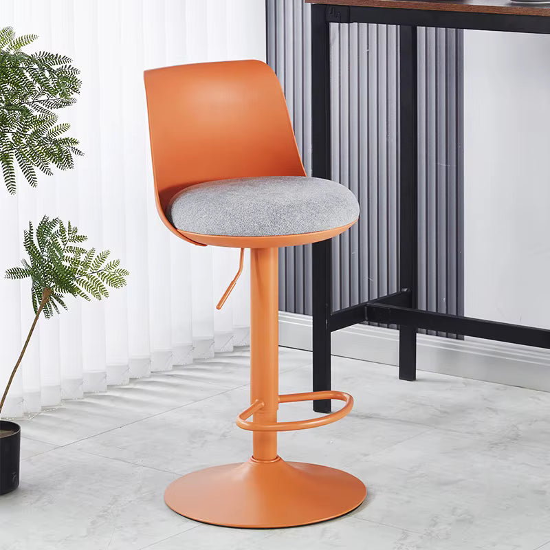 Adjustable Height Plastic Bar Stool