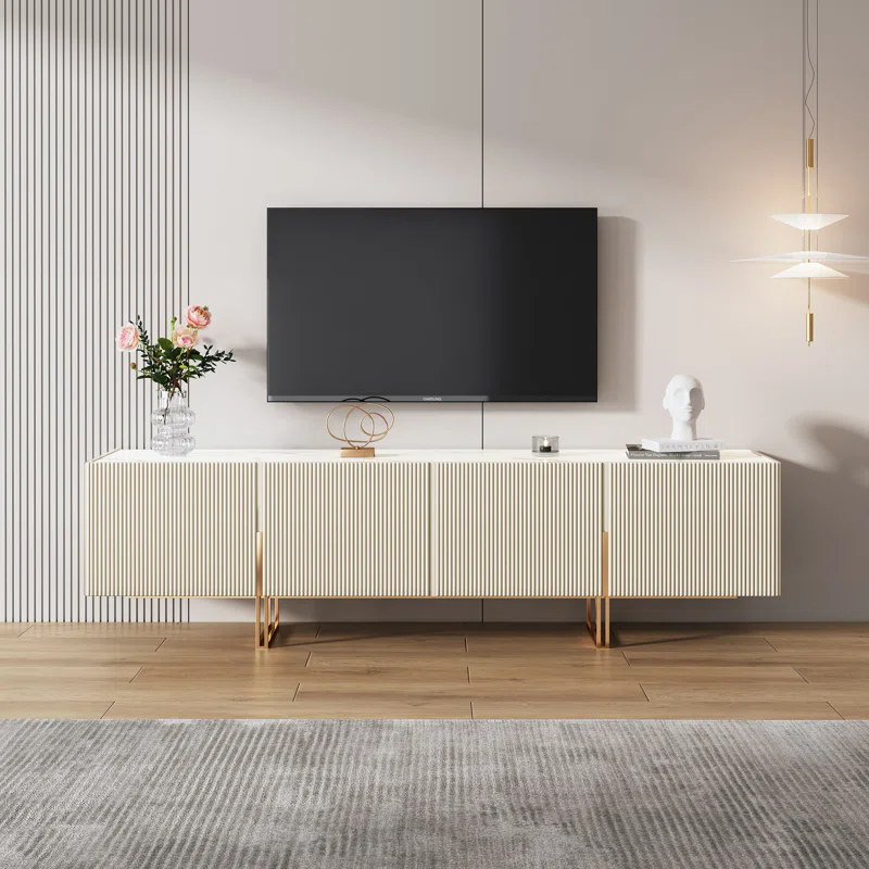NOVA Minimalist Style White TV Unit