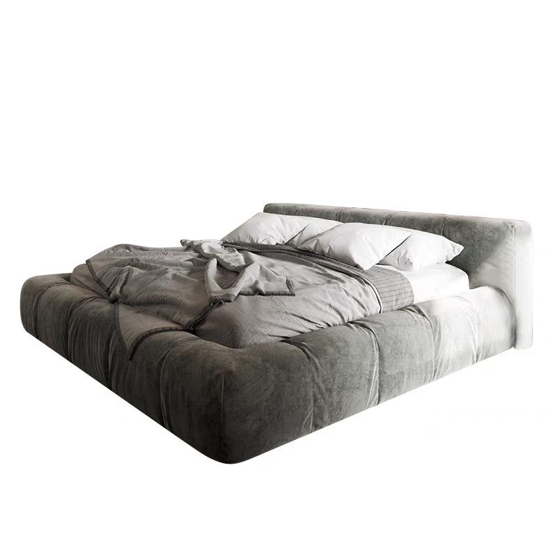 French Style Velvet Tatami Bed Frame