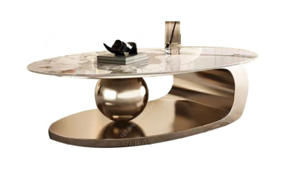 Fashionable Light Luxury High Gloss Coffee Table