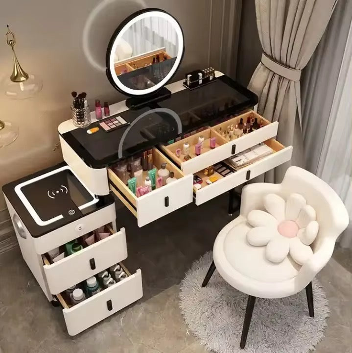 Solid Oak Wood Foldable Vanity Table