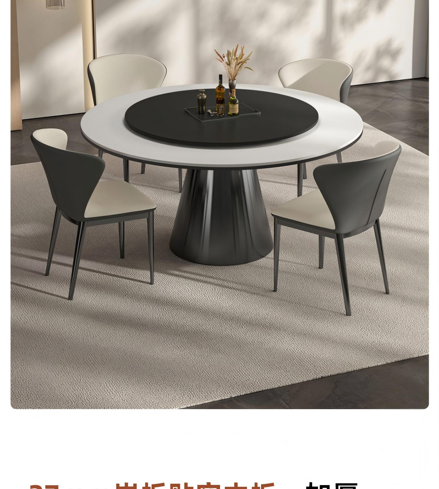 Modern Luxury Marble Dining Table Set – 6 Seater | Metal Frame