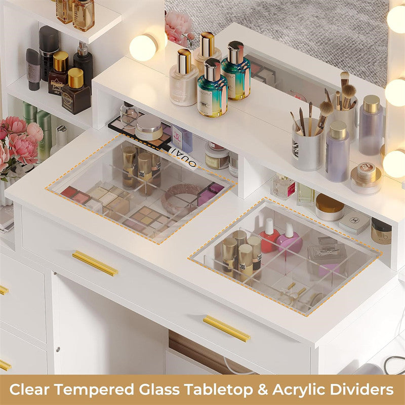 Modern Luxury Makeup Vanity Table Set