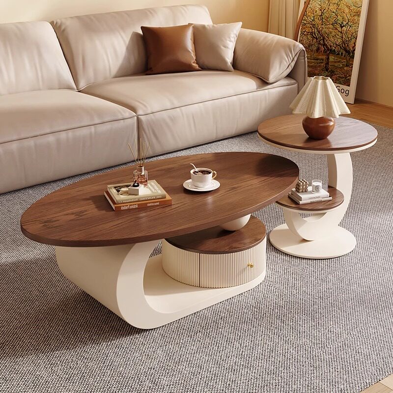 Medieval Walnut Coffee Table – Vintage Luxury Design
