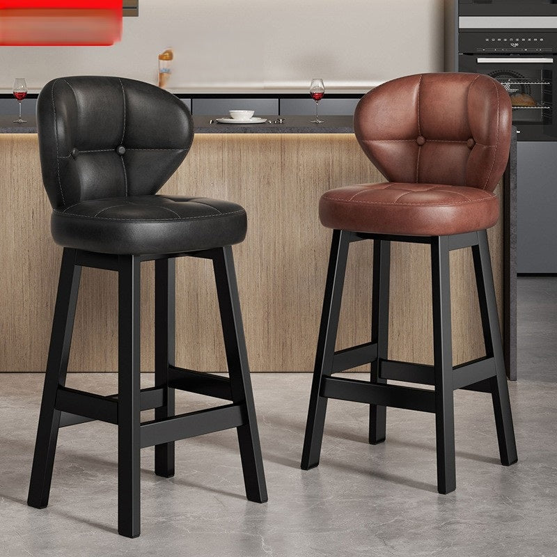 Luxury Iron Bar Stool with Backrest