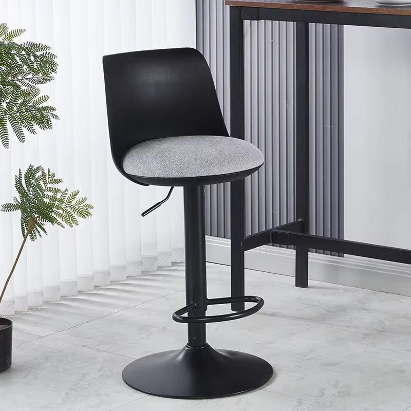 Adjustable Height Plastic Bar Stool