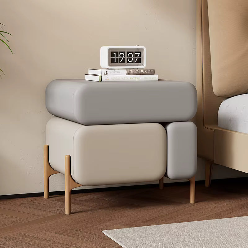 Modern Minimalist Solid Wood Bedside Table