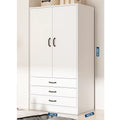 Modern Bedroom Wooden Wardrobe with Drawers