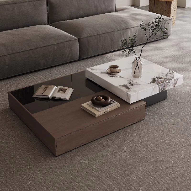 Italian Minimalist Wood Coffee Table