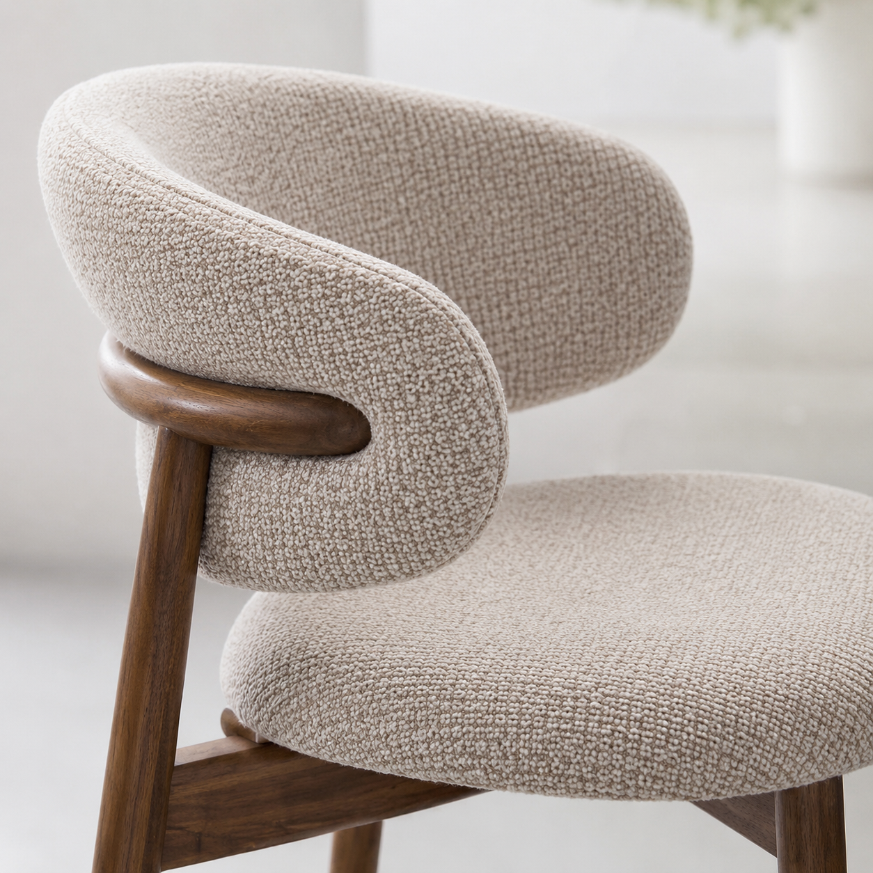 Premium Walnut Wood Dining Chair