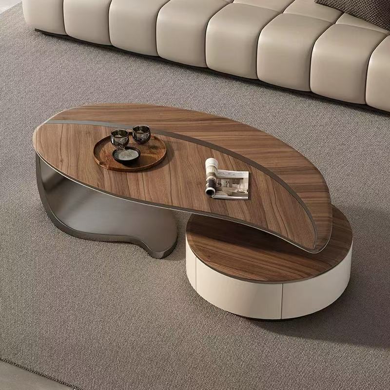 Luxury Designer Leaf-Shaped Coffee Table