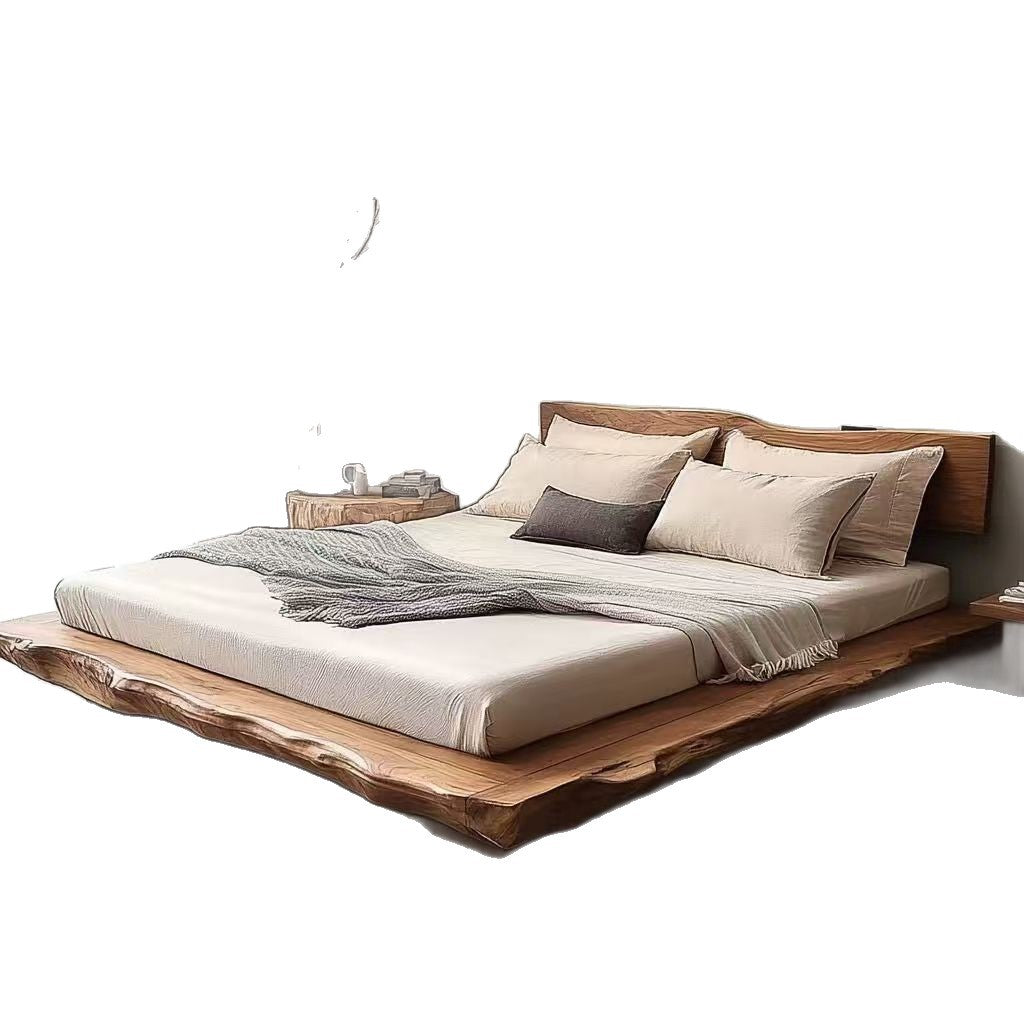 Wabi-Sabi Solid Oak Wood Bed Frame