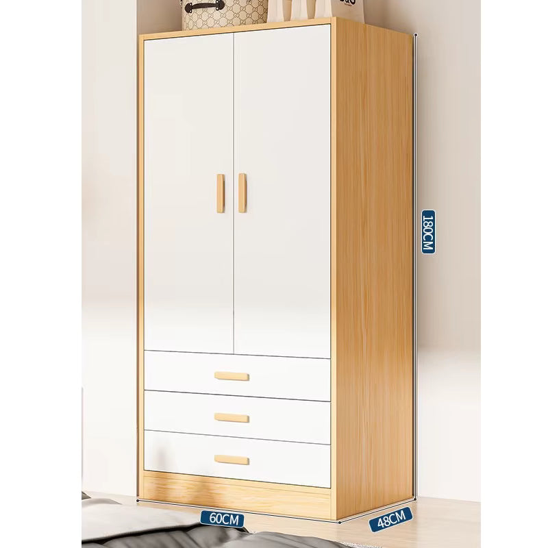 Modern Bedroom Wooden Wardrobe with Drawers