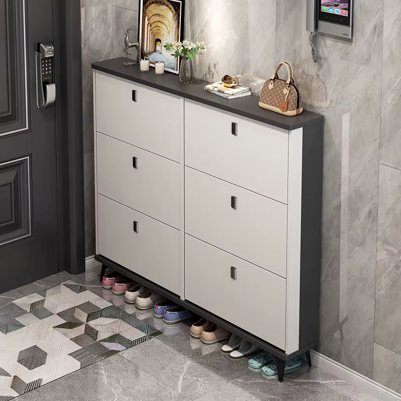 Italian Style Ultra-Thin Flip Shoe Cabinet