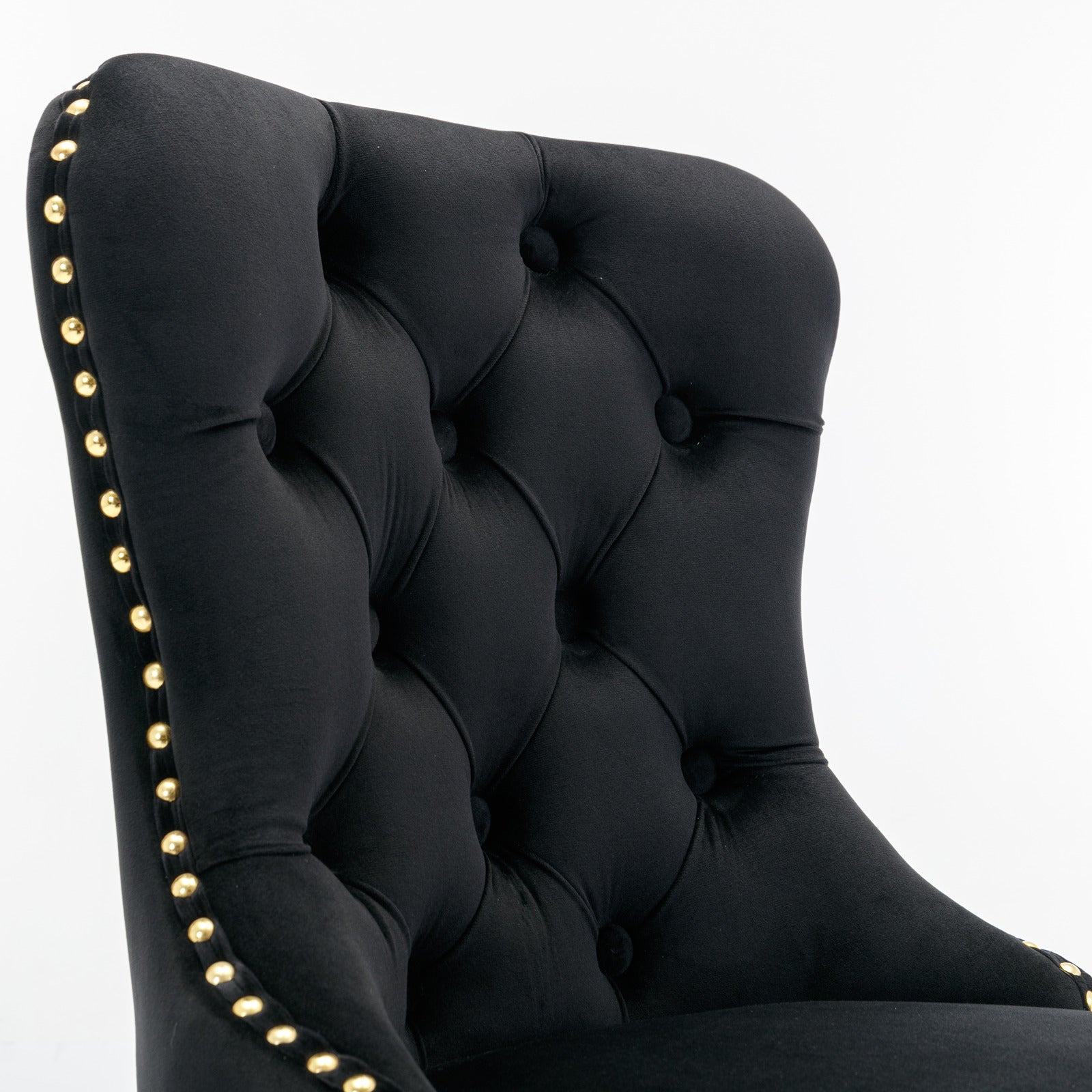 Luxury Tufted Velvet Bar Stool