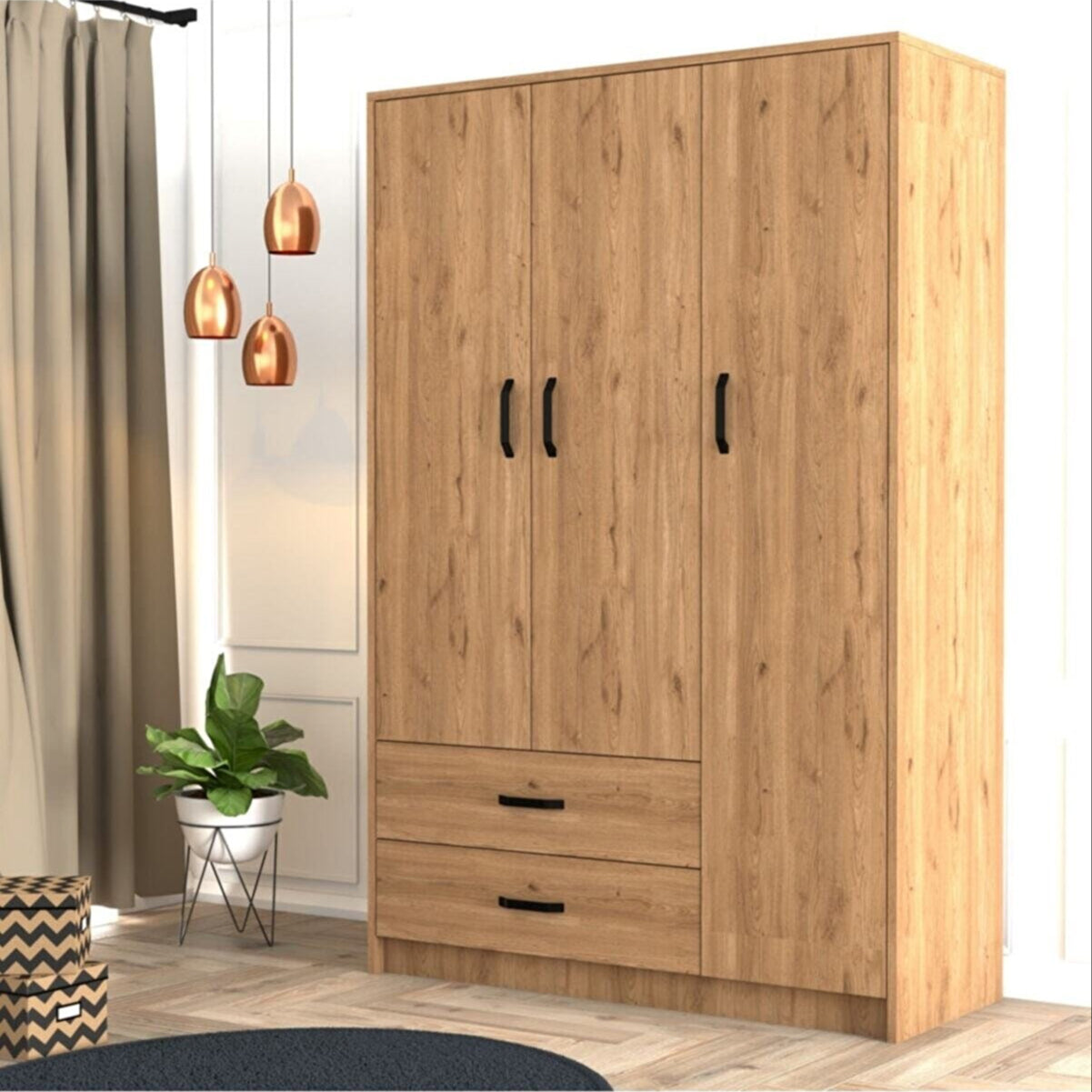 Modern Wooden Wardrobe Closet