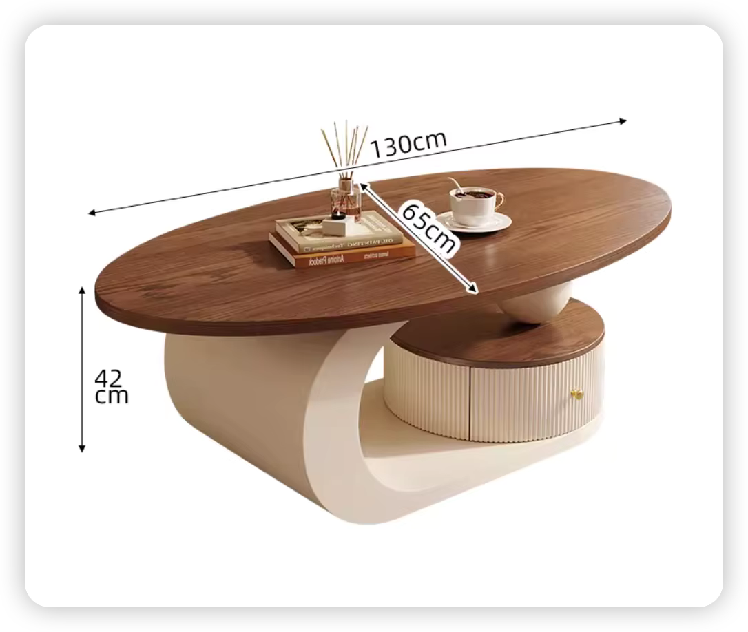 Medieval Walnut Coffee Table – Vintage Luxury Design