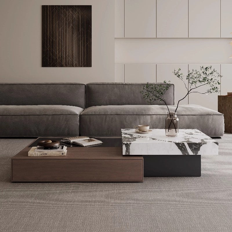 Italian Minimalist Wood Coffee Table