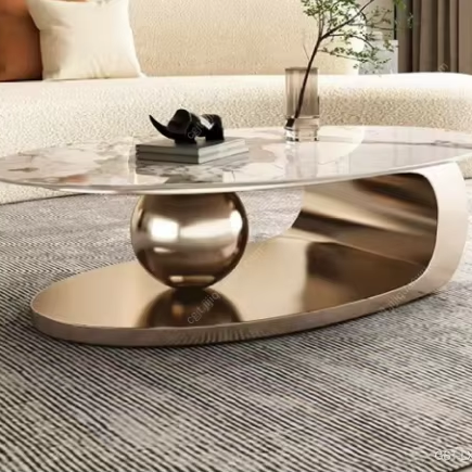 Fashionable Light Luxury High Gloss Coffee Table