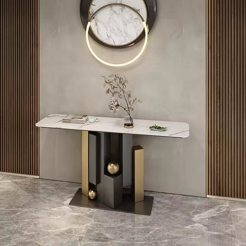 Premium Modern Console Table – Marble Top