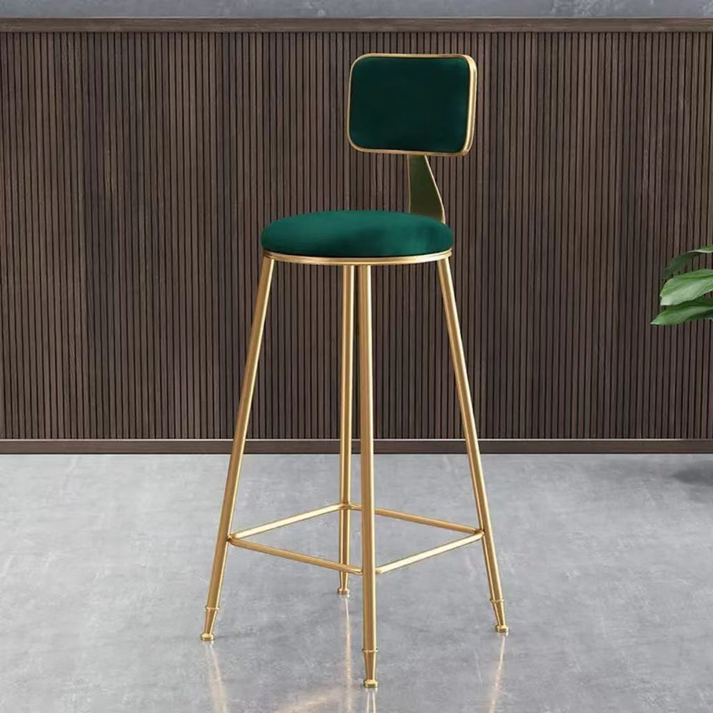 Modern Luxury Upholstered Bar Stool