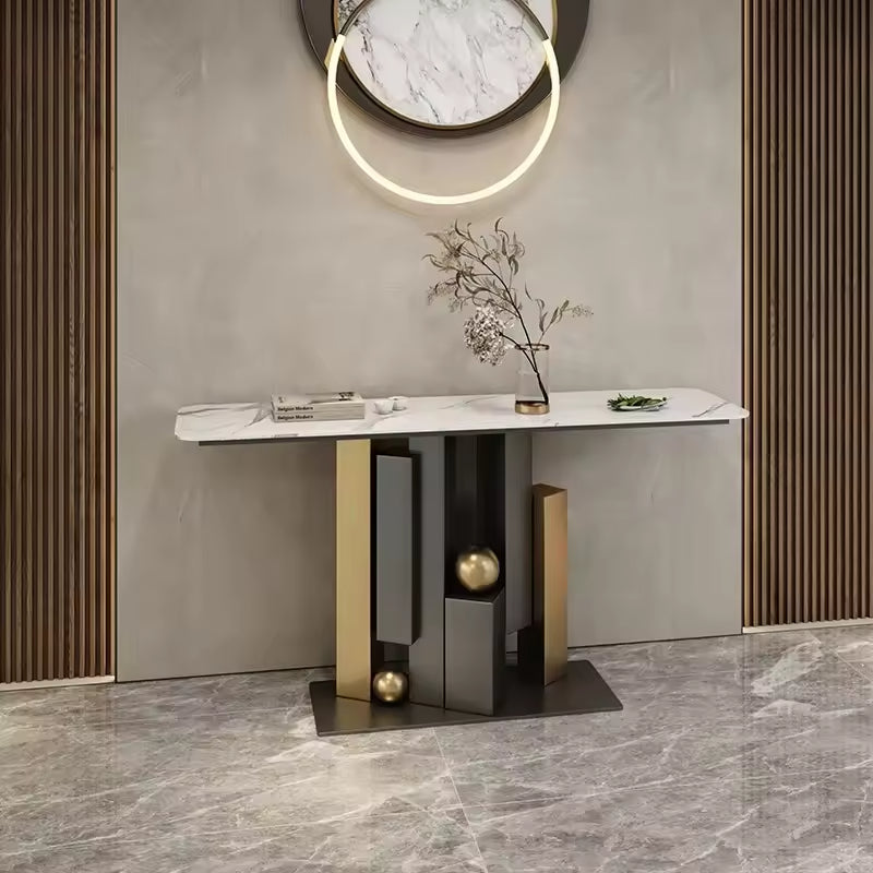Premium Modern Console Table – Marble Top