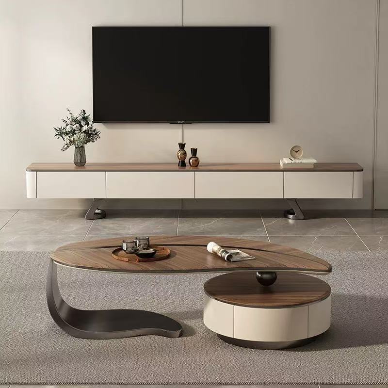 Luxury Designer Leaf-Shaped Coffee Table