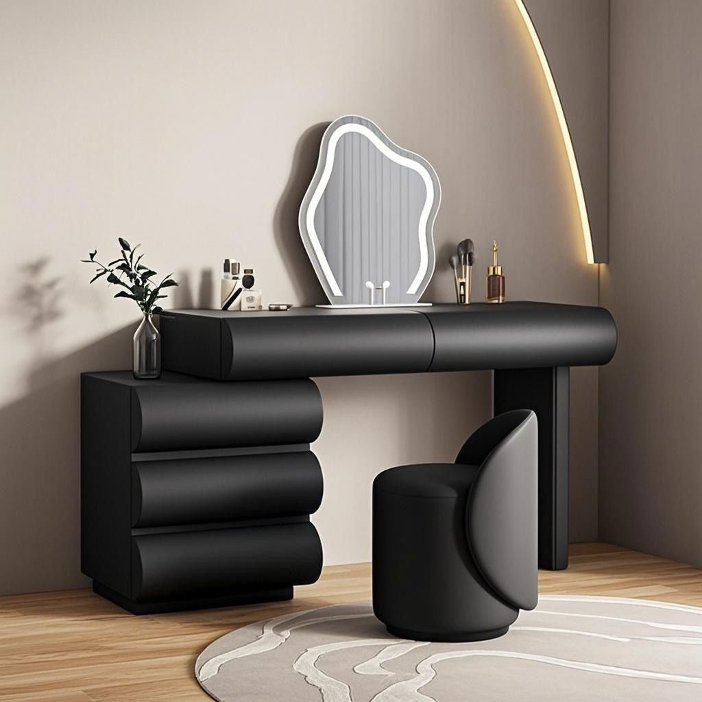 Modern Minimalist Dressing Table Set with Storage