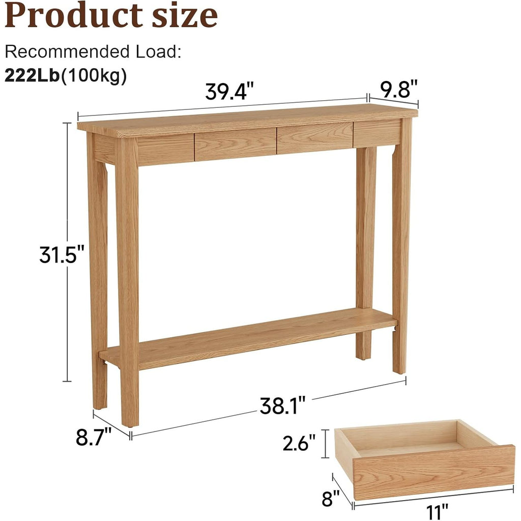 Mid-Century Modern Hall Console Table