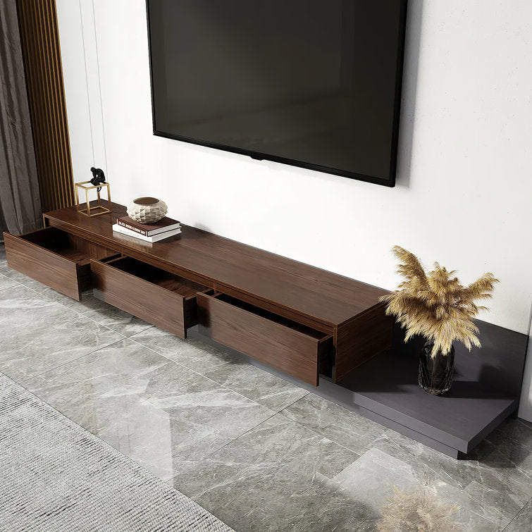 NOVA Walnut Living Room TV Unit