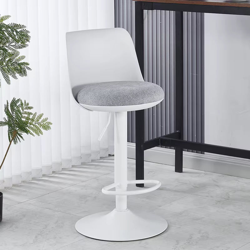 Adjustable Height Plastic Bar Stool