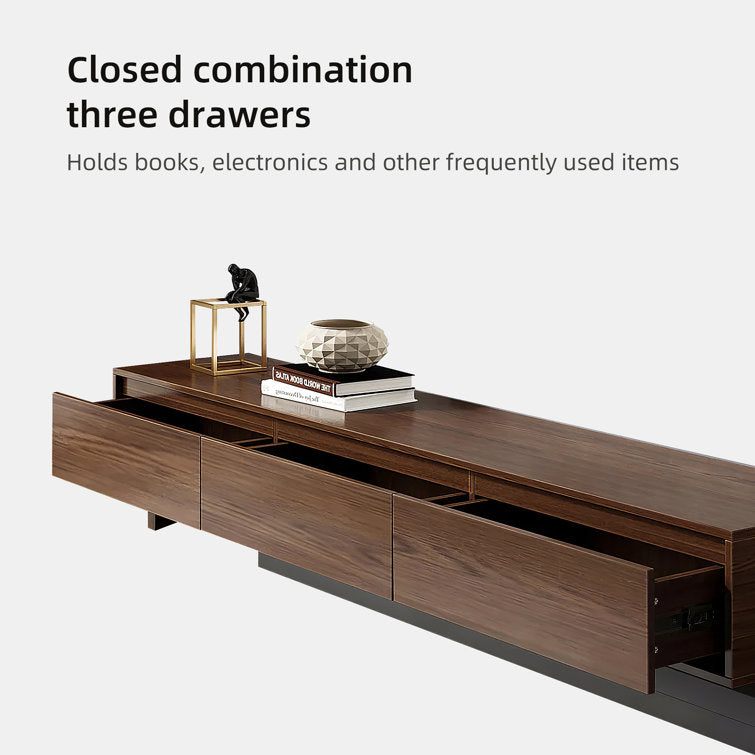 NOVA Walnut Living Room TV Unit