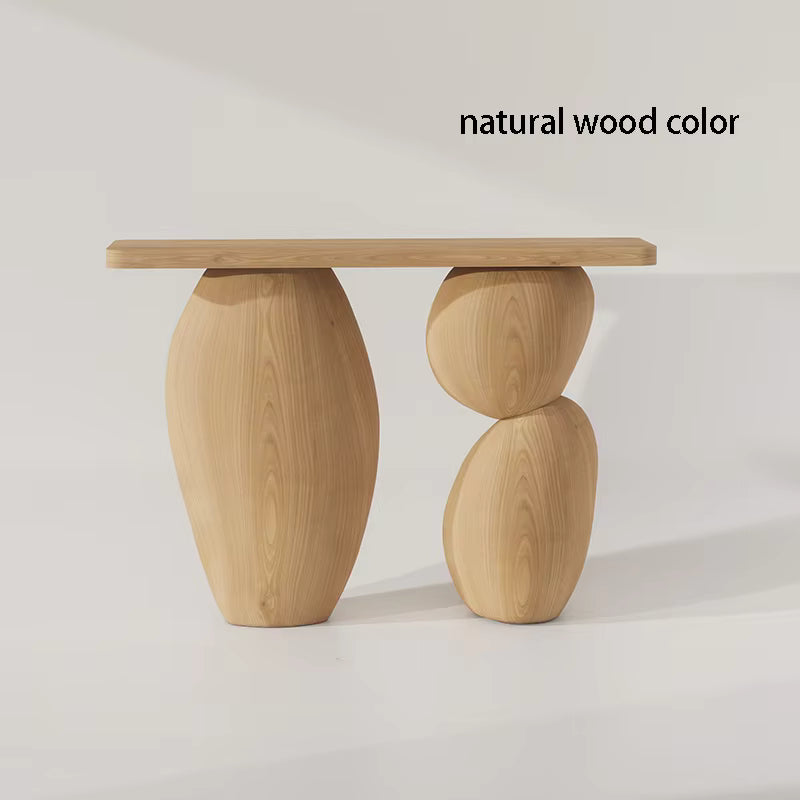 Artistic Pebble Console Table – Wabi Sabi Style