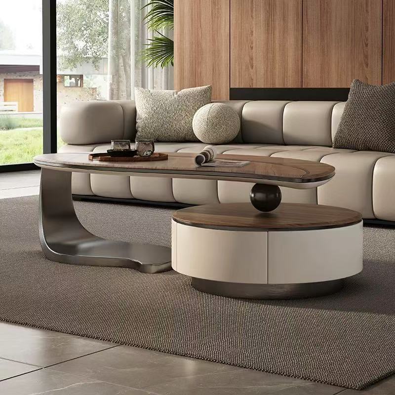 Luxury Designer Leaf-Shaped Coffee Table